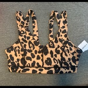 Leopard sports bra